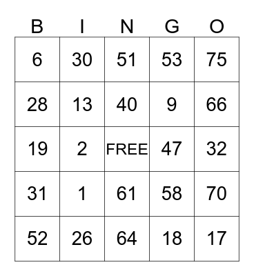 SHANIA LOVES  Bingo Card