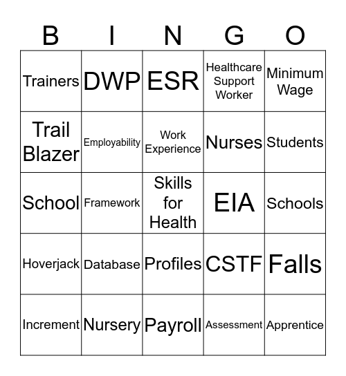L&D Bingo Card