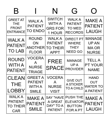 Holiday BINGO Card