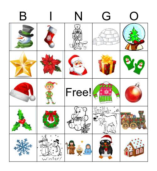 Christmas Bingo Card