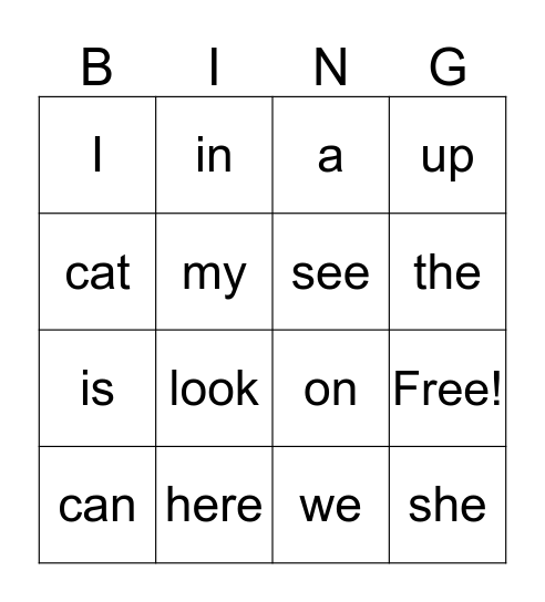 Rayne's Bingo Card