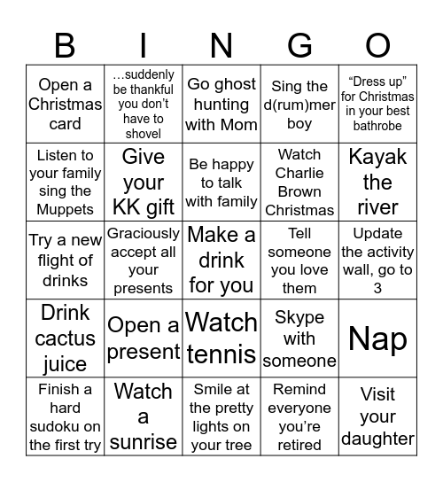 2018 BLACKOUT BINGO Card