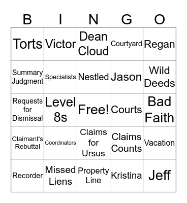 Claims Services Holiday Breakfast Bingo Card