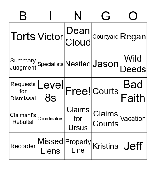 Claims Services Holiday Breakfast Bingo Card