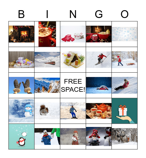 WINTER PARTY Bingo Card
