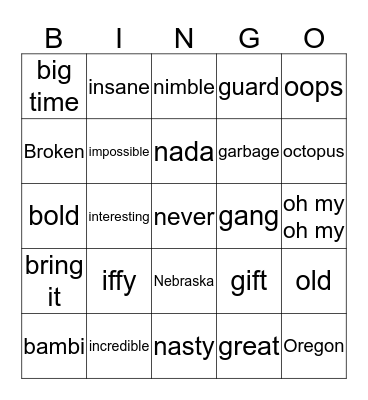 Student Faculty Basketball Game 2017 Bingo Card