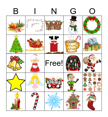 CHRISTMAS Bingo Card