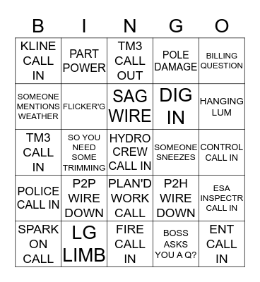 TORANO HIDRO Bingo Card