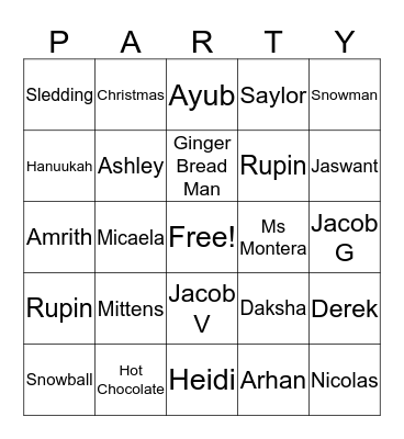 FOURTH GRADE Bingo Card