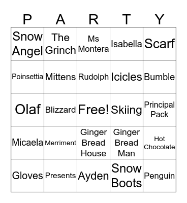 FOURTH GRADE Bingo Card