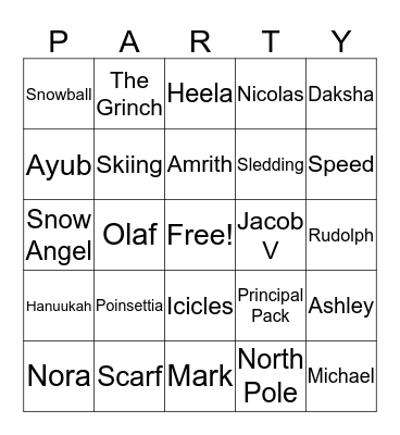 FOURTH GRADE Bingo Card