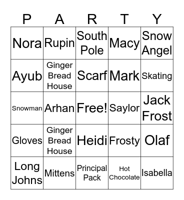 FOURTH GRADE Bingo Card