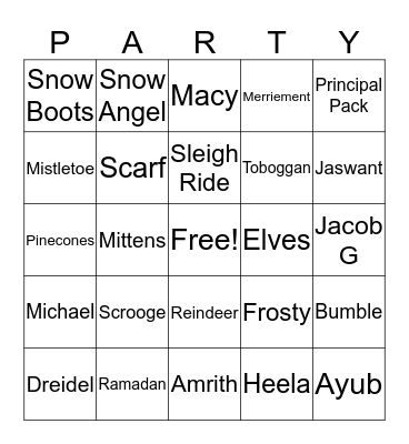 FOURTH GRADE Bingo Card