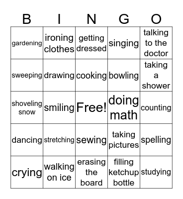 Continuous Bingo Card
