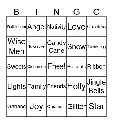 Christmas Bingo Card