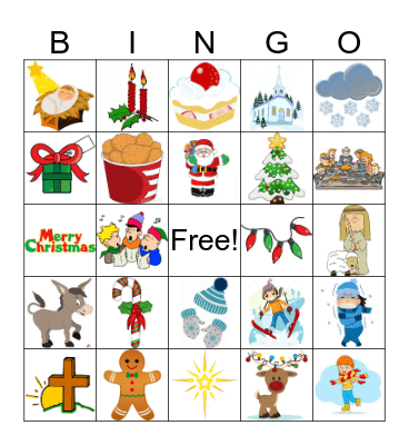 Kids Brown Bingo Card