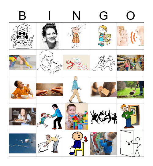 Verbs Bingo Card