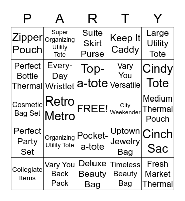 Thirty One Bingo Card