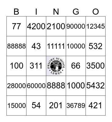 Hundred,  thousand, ten-thousand 百，千，万 Bingo Card