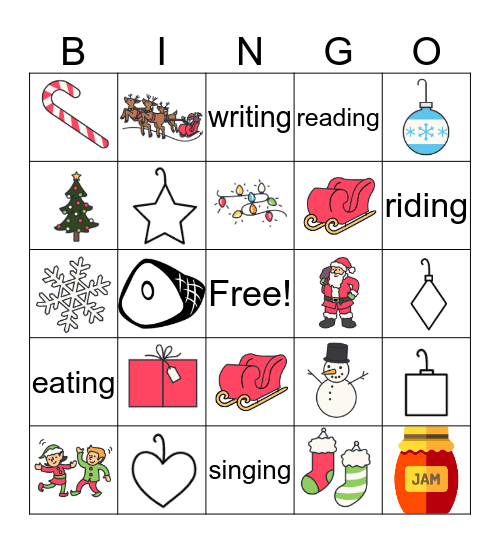 Christmas Bingo Card