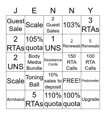 HOTLANTA~COOL CAROLINA SEPTEMBER CLOSE OUT Bingo Card