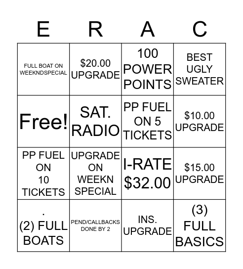 K9 Friday Bingo Card