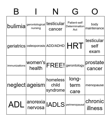 Bingo Card