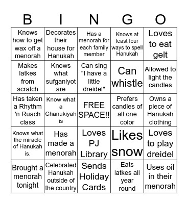 Find someone who.... Bingo Card