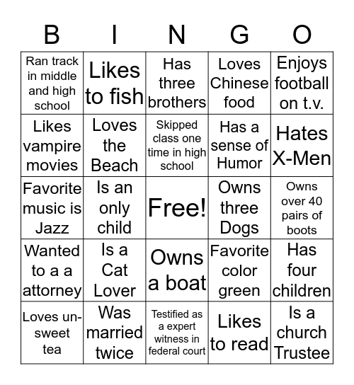 Principal Angelia Grant's BINGO  Bingo Card