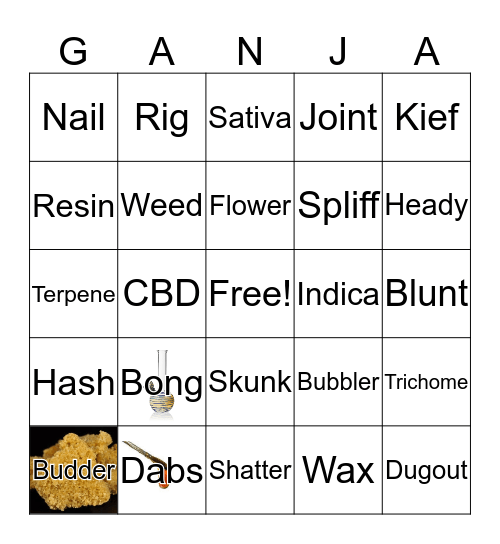 Canna-BINGO Card