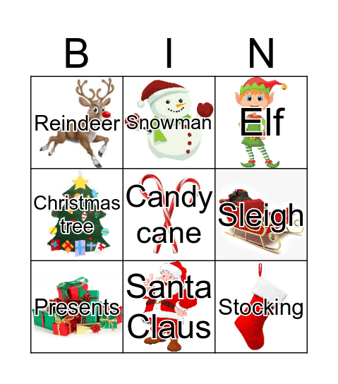 Christmas Bingo Card