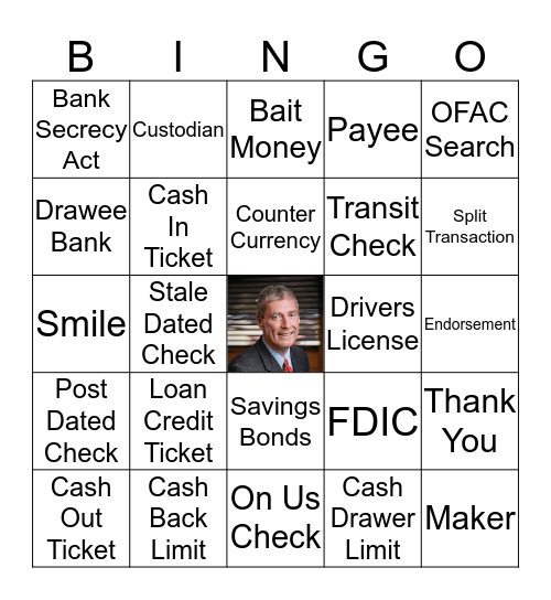 Teller Training Bingo Card