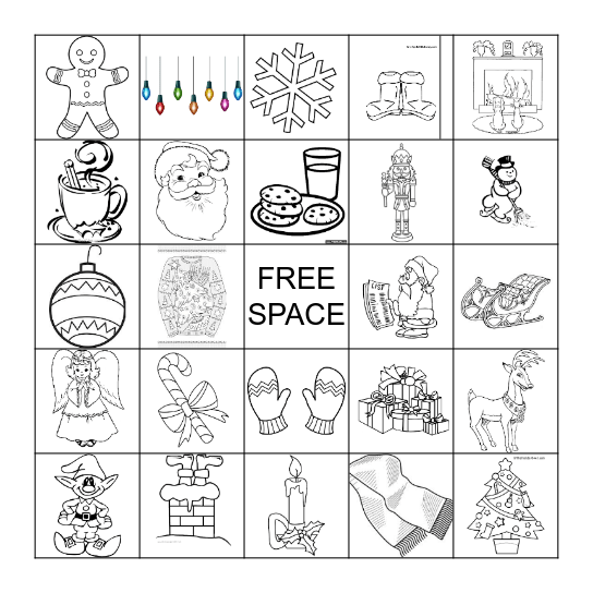 Holiday Cheer Bingo Card