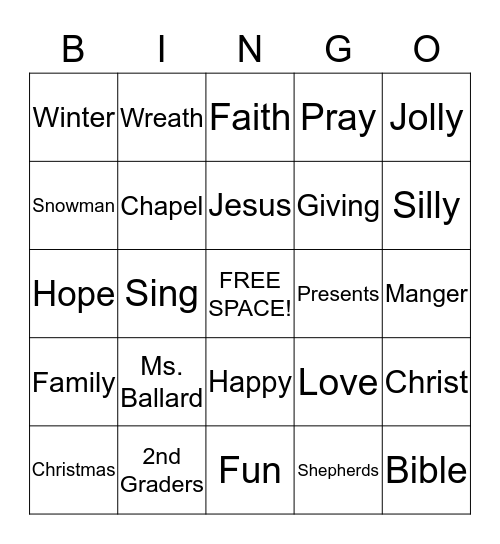 Ballard-riffic Bingo! Bingo Card