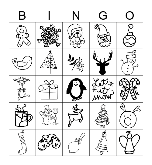 IT'S TIME TO PLAY JINGLE Bingo Card