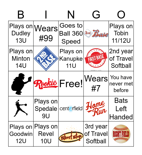Stingray Bingo Card