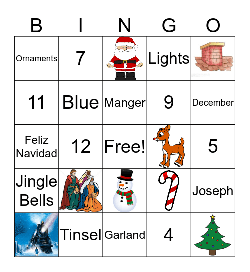 2017 Forced Fun Christmas Bingo Card