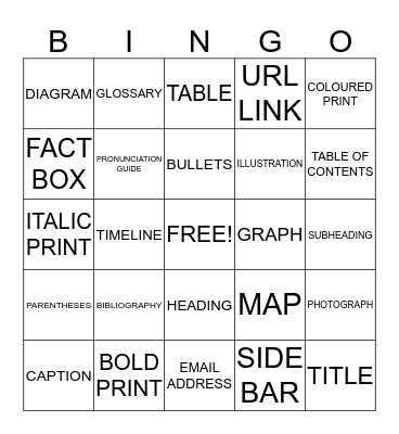 LIBRARY BINGO Card