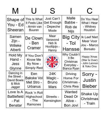 104 Bingo Card