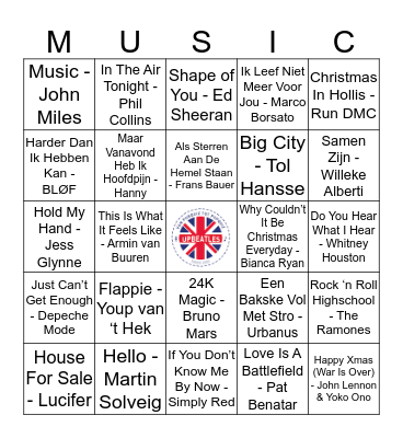 112 Bingo Card