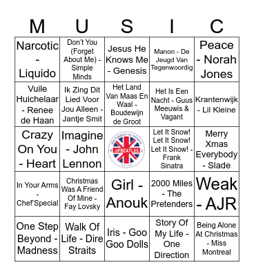 211 Bingo Card