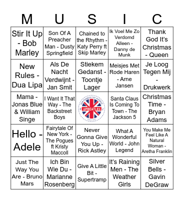 411 Bingo Card