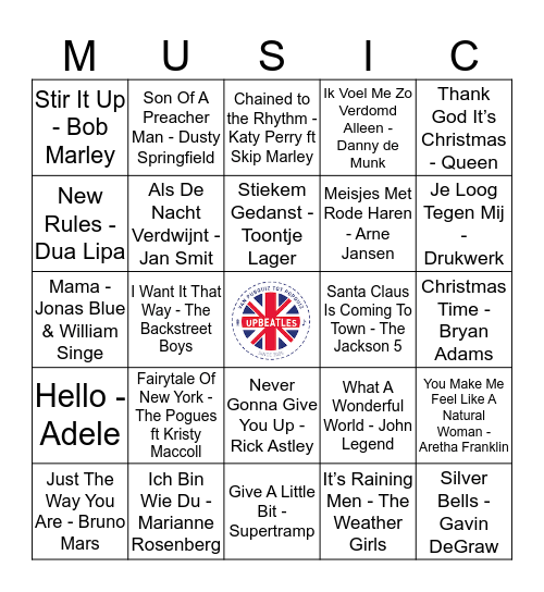 411 Bingo Card