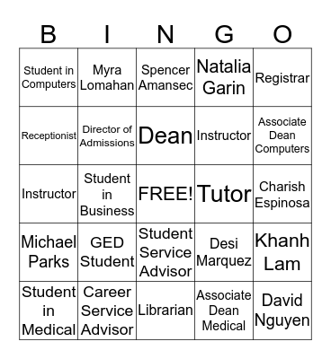 WELCOME TO CCSD Bingo Card