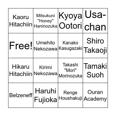 Kiss Kiss Fall In Love Bingo Card
