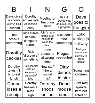 EIC Bingo Card