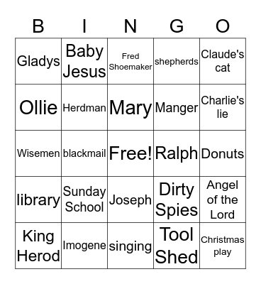 The Best Christmas Party Ever Bingo Card