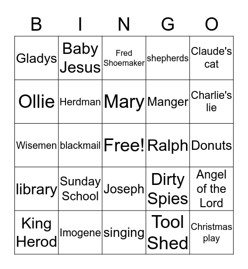 The Best Christmas Party Ever Bingo Card