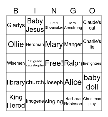 The Best Christmas Party Ever Bingo Card