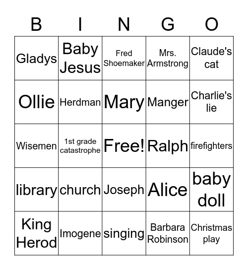 The Best Christmas Party Ever Bingo Card